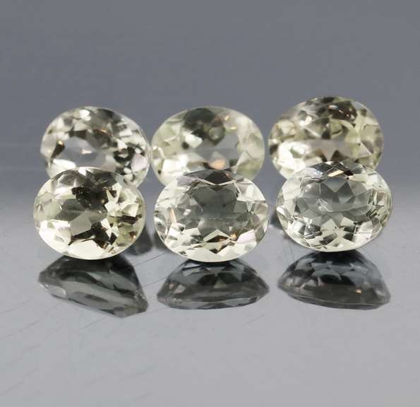 Gorgeous 16.19ct natural platinum green Amethyst set