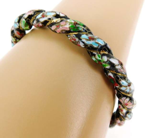 Wonderful Early Chinese Enameled Bangle Bracelet