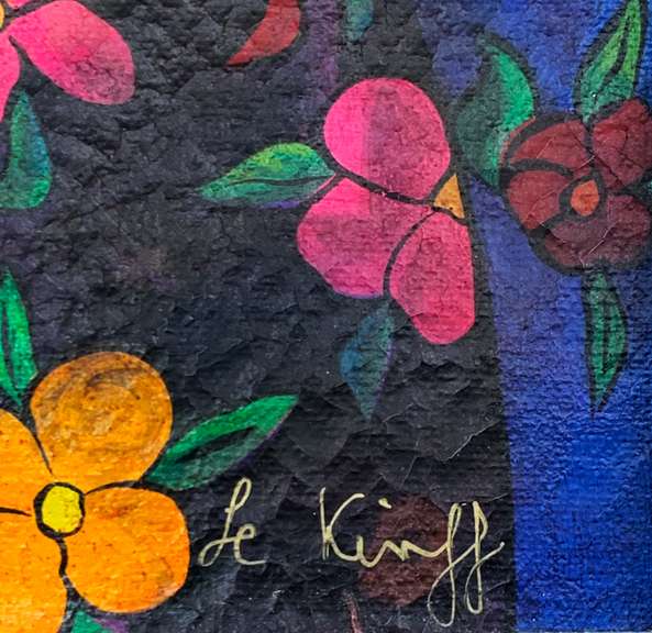 Lekniff Framed Painting w/ COA