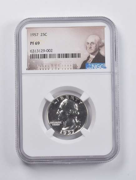PF69 1957 Washington Quarter NGC