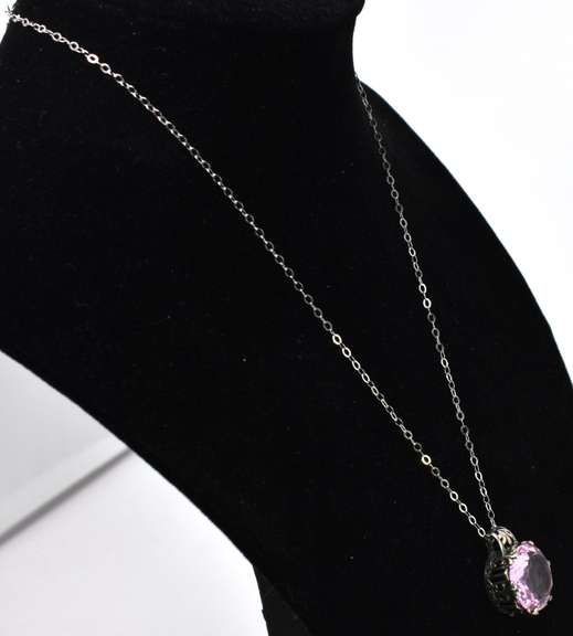Pink CZ Necklace