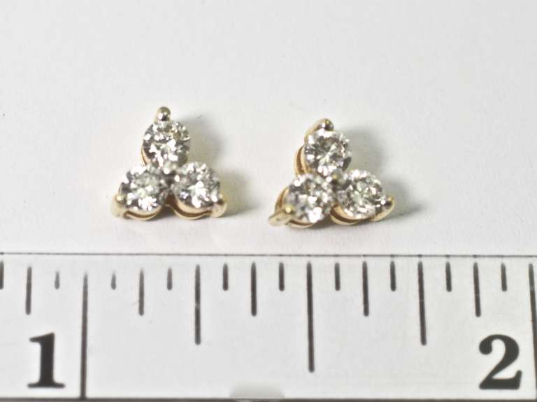 Sparkling and Sweet 14K Diamond Earrings