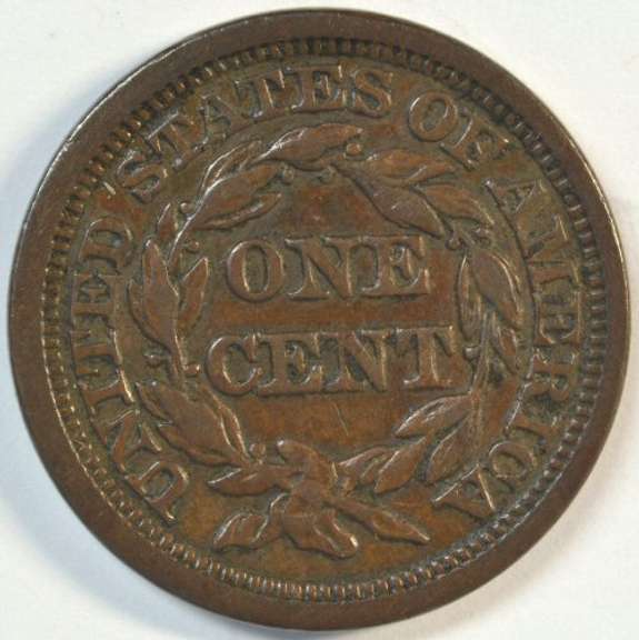 Handsome XF 1848 Braided Hair Large Cent