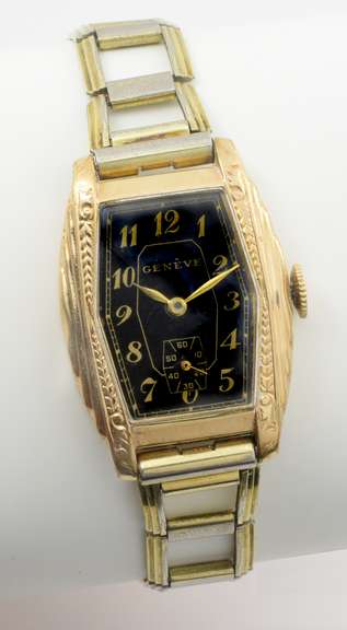 Rare NERNY Art Deco 10K RGP Wristwatch