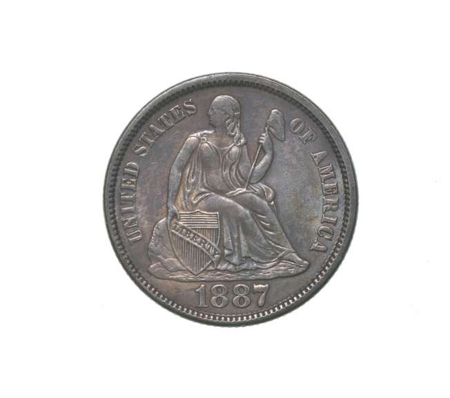1887 Seated Liberty Dime