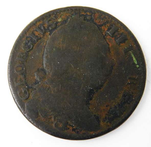 Rare 1781 Georguis III Irish Coin