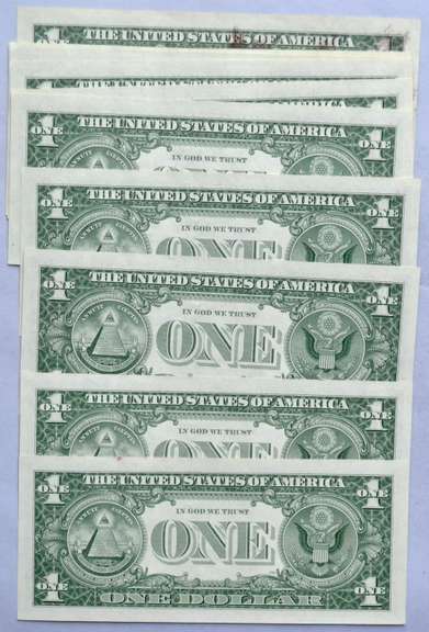 13 Consecutive CH CU 1957 A Star $1 Silver Certificates