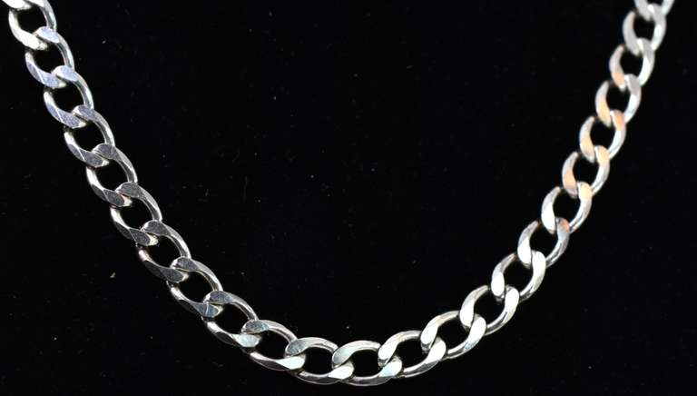 Silver Curb-Link Necklace