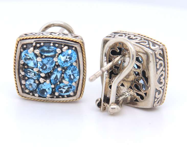 LADIES ELEGANZA RING AND MATCHING EARRINGS.