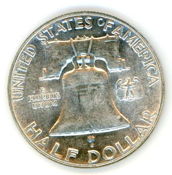 1955 Franklin Silver Half Dollar