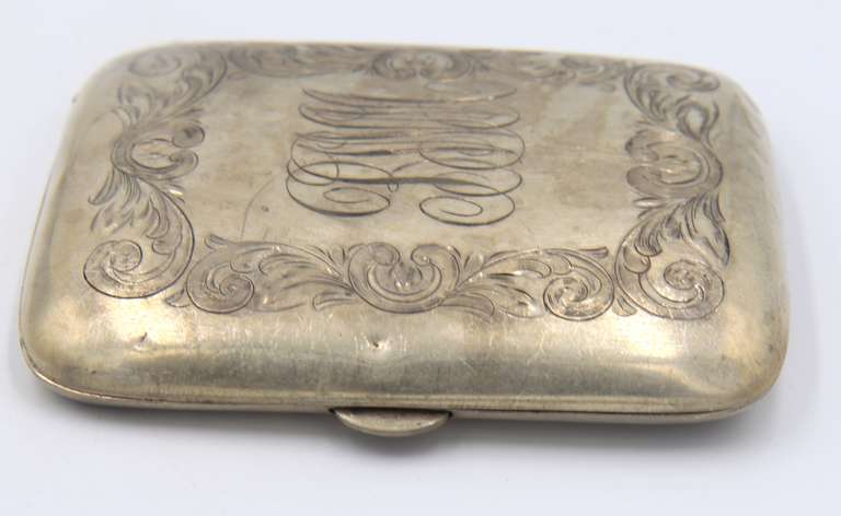 Vintage 925 Sterling Silver Cigarette Case