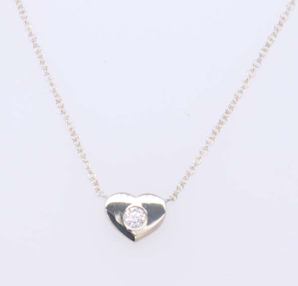 Tiffany & Co Paloma Picasso Modern Heart Pendant on chain