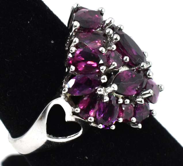 Purple Crystal Ring