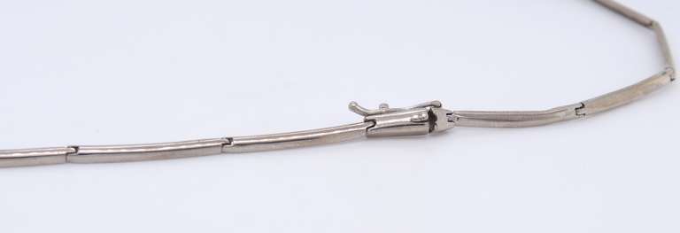 The Most Incredible White Gold Pave Diamond Collar Necklace