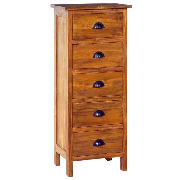 Rustic Solid Teak Wood Natural Oil Finish Cabinet