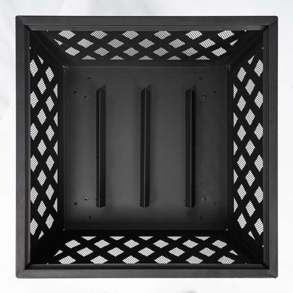 26 Inch Fire Pit Large Wood Burning Square Firepit