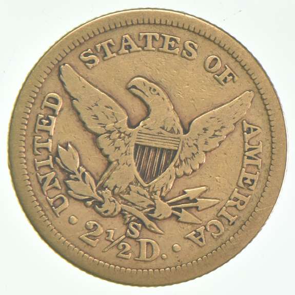 1856-S $2.50 Liberty Head Gold Quarter Eagle
