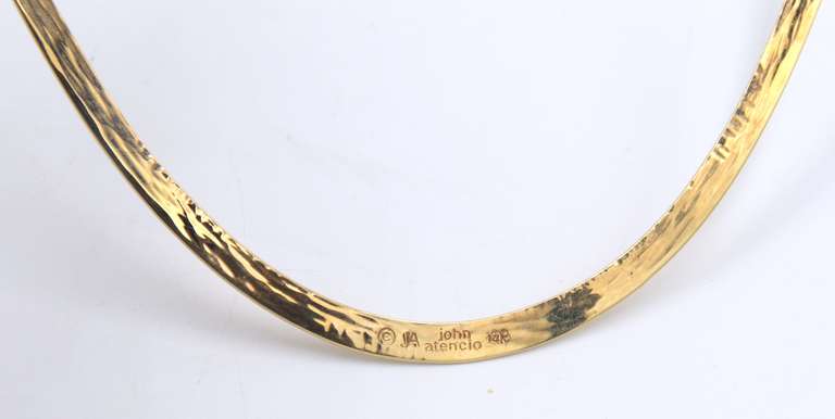 14K SOLID GOLD CUFF NECKLACE