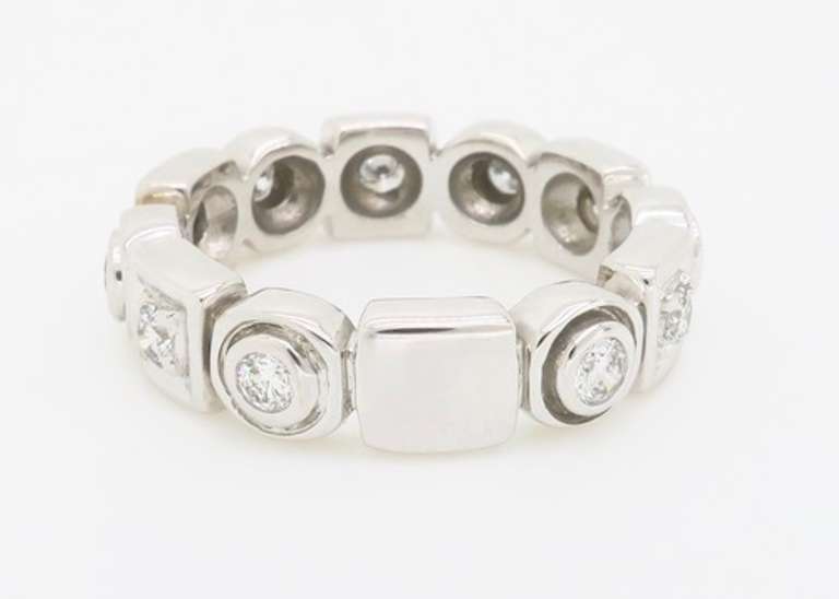 18k Geometric Diamond Ring