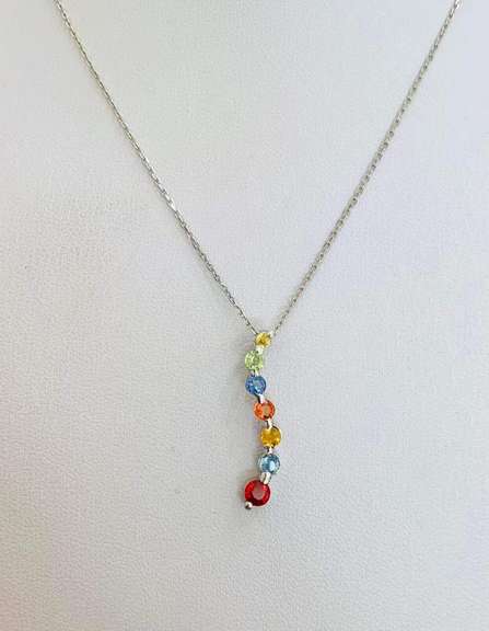 14kt Gold & Sapphire Pendant Necklace
