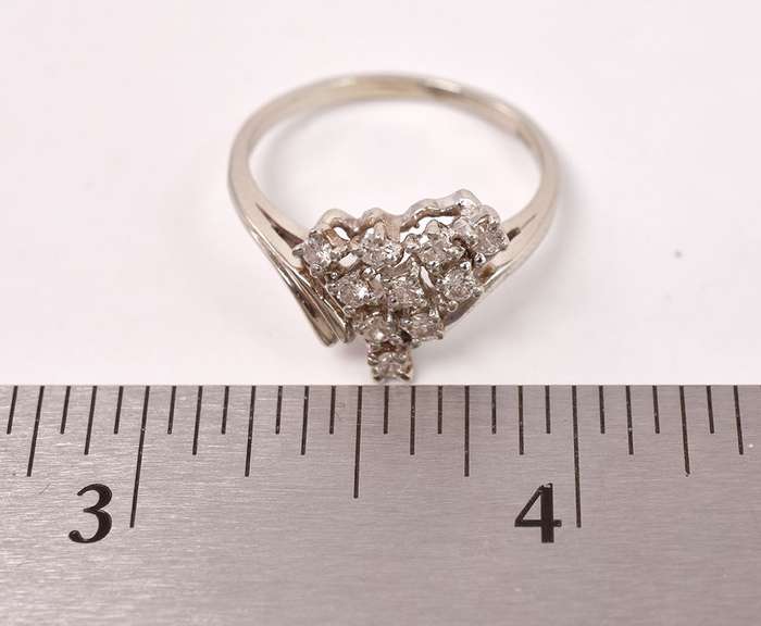 Fantastic Freestyle Diamond Ring in 14K Yellow Gold
