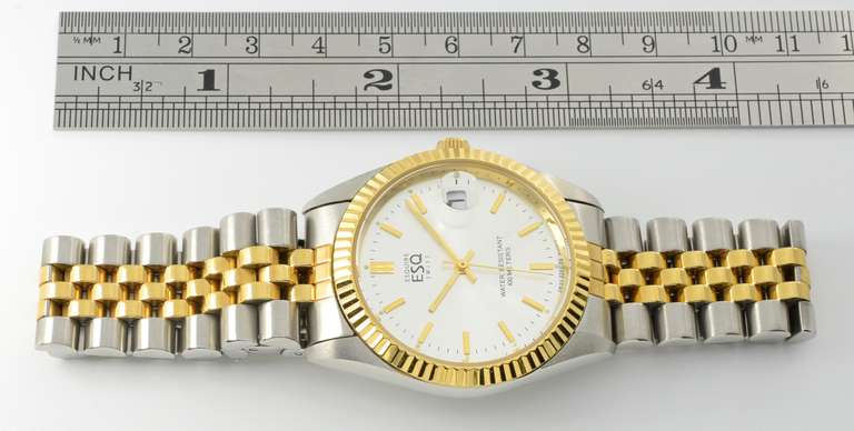 Quality Two-Tone Men's ESQ Swiss Quartz Watch