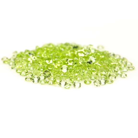 Solitaire cut! Unheated! 15.14ct Peridot set