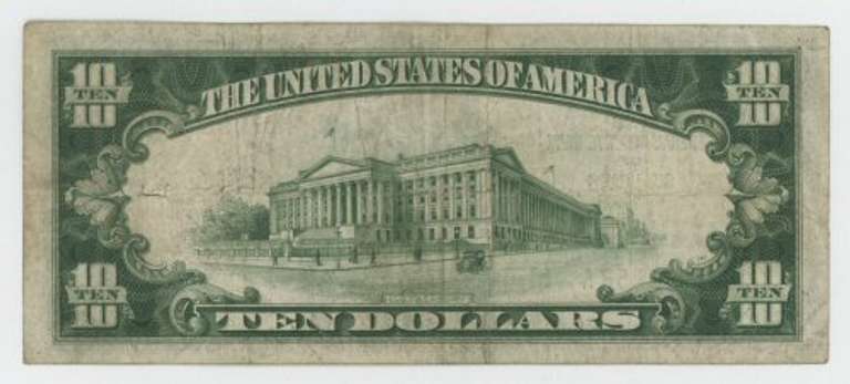1929 Series $10 National Currency Note of St Louis, MO (H)