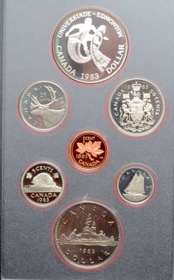 3 7 Piece Canada 1983 6 &8 Proof SetsSets
