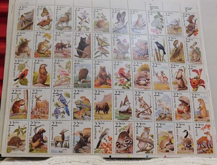Stamp Sheets: Wildlife $21.00 face