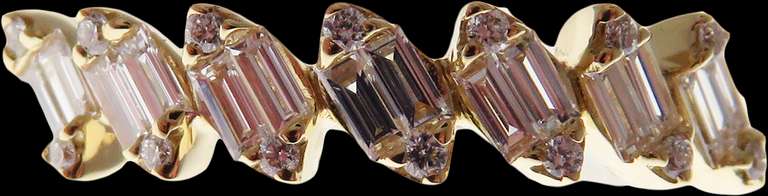 Eye Pleasing 18kt Yellow Gold Diamond Band