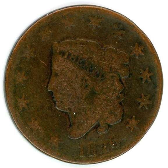1826 Coronet Head Large Cent