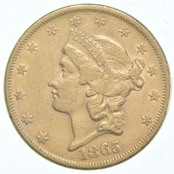 1865 $20 Liberty Head Gold Double Eagle