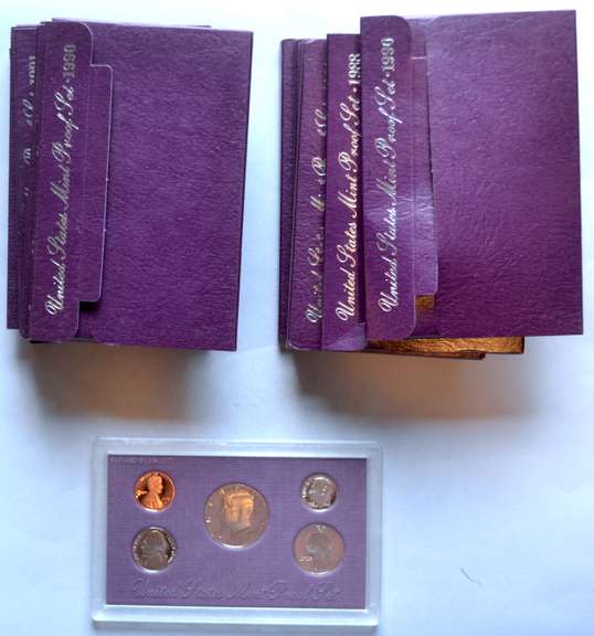 2 Each 1988-1992 US Proof Sets