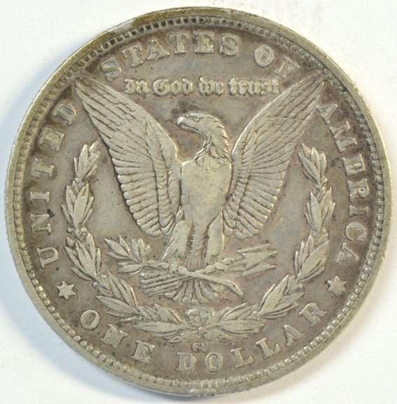 Real sharp and scarce 1880-CC Morgan Silver Dollar. Key date