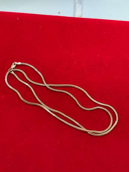 14K YELLOW GOLD WHEAT CHAIN