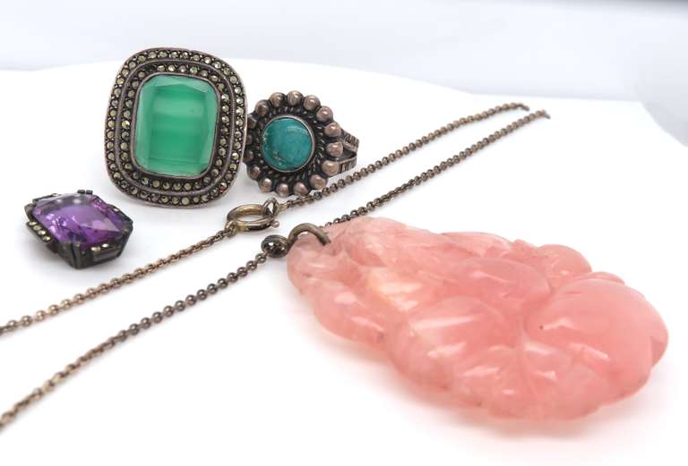 Group Lot of Vintage 925 Sterling Silver Jewelry