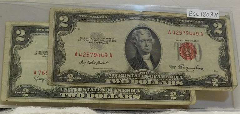 2 Notes: 1953 & 1953-A $2 US Note