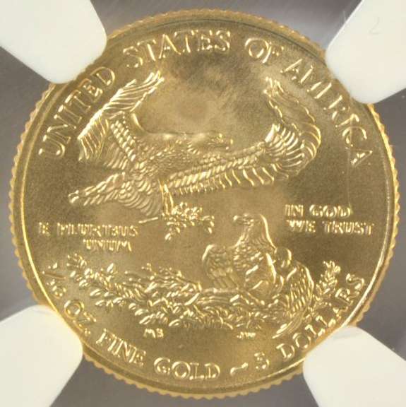 Perfect NGC MS70 graded 2009 $5 American Gold Eagle coin