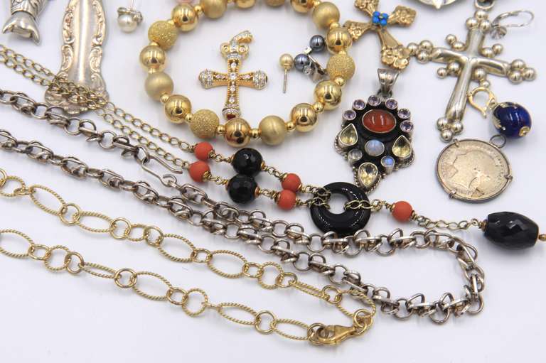 Group Lot of Vintage Sterling Silver Jewelry