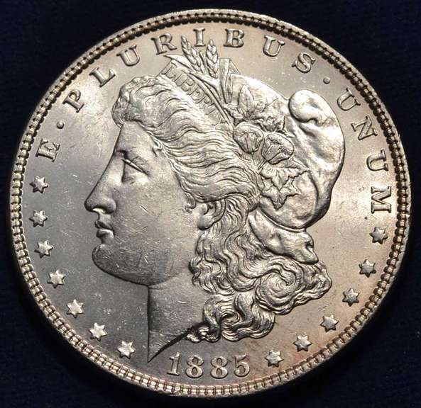 1885 Morgan Silver Dollar, BU.