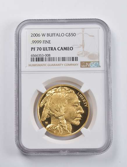 PF70 UCAM 2006-W $50 American Gold Buffalo 1 Oz. .999 Fine Gold NGC