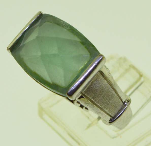 Sterling Silver Jade Ring
