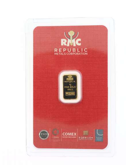 1 Gram Pure .999 Gold Bar