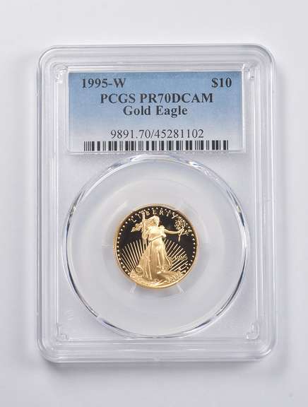 PR70 DCAM 1995-W $10 American Gold Eagle 1/4 Oz. .999 Fine Gold PCGS
