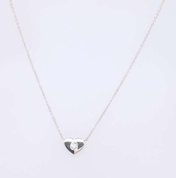 Tiffany & Co Paloma Picasso Modern Heart Pendant on chain
