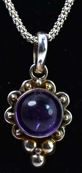 Purple Stone Necklace