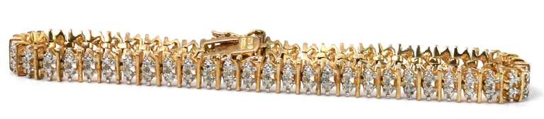 Vermeil Bracelet With Silver Accents