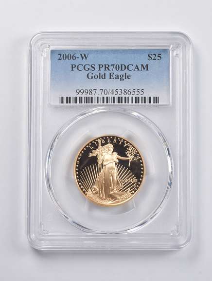 PR70 DCAM 2006-W $25 American Gold Eagle 1/2 Oz. .999 Fine Gold PCGS