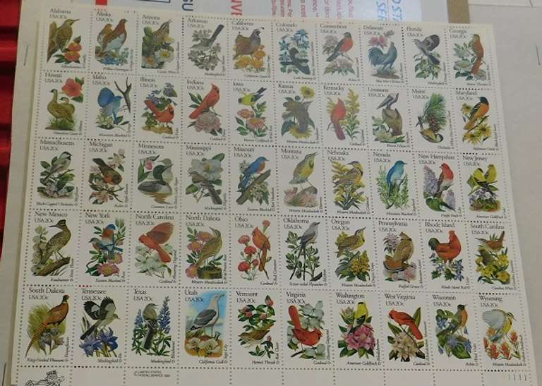 Stamp Sheets: Wildlife $21.00 face